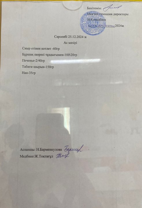 Ас мәзірі