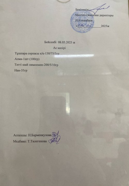 Ас мәзірі