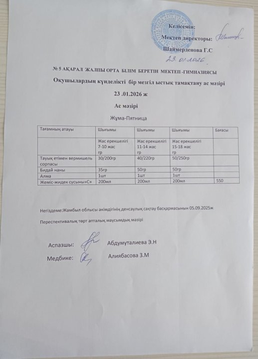 Ас мәзірі